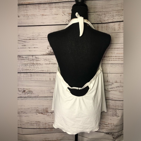 VENUS Goddess Enhancer White Swim Top Tankini size 14 NWOT - Picture 5 of 11